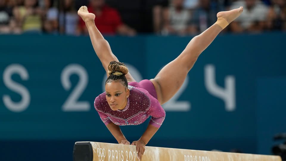 US gymnasts’ show of sportsmanship wins hearts in iconic podium moment