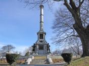 <p>En el cementerio de Green-Wood, también hay numerosos monumentos bélicos. Este es el Soldiers Monument, dedicado a los neoyorquinos que murieron en la Guerra Civil. (Foto: Pinterest). </p>