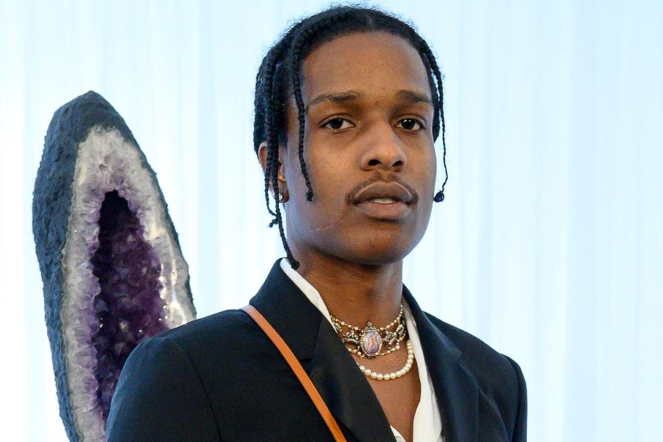 ASAP Rocky attends the Loewe Womenswear Spring/Summer 2020 show as part of Paris Fashion Week on September 27, 2019 in Paris, France.