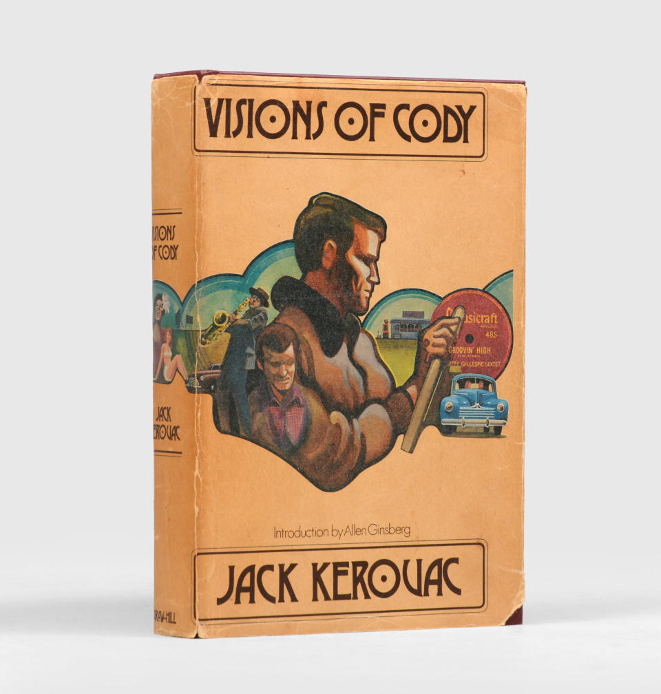 A vintage edition of Jack Kerouac’s “Visions of Cody” from the private collection of Kim Jones. - Credit: Courtesy of Dior/Copyright Peter Harrington