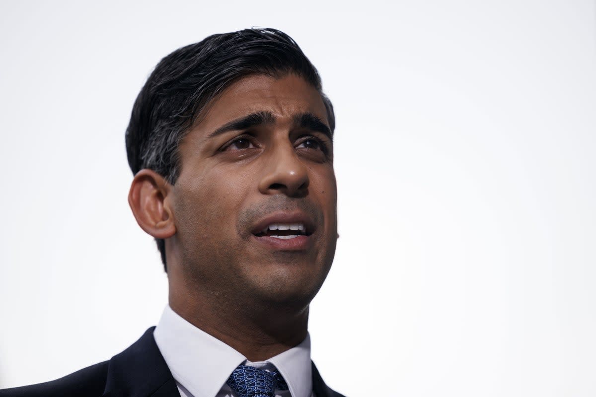 Prime Minister Rishi Sunak has been accused of abandoning the UK’s position as a climate leader for short-term political gain (PA Wire)