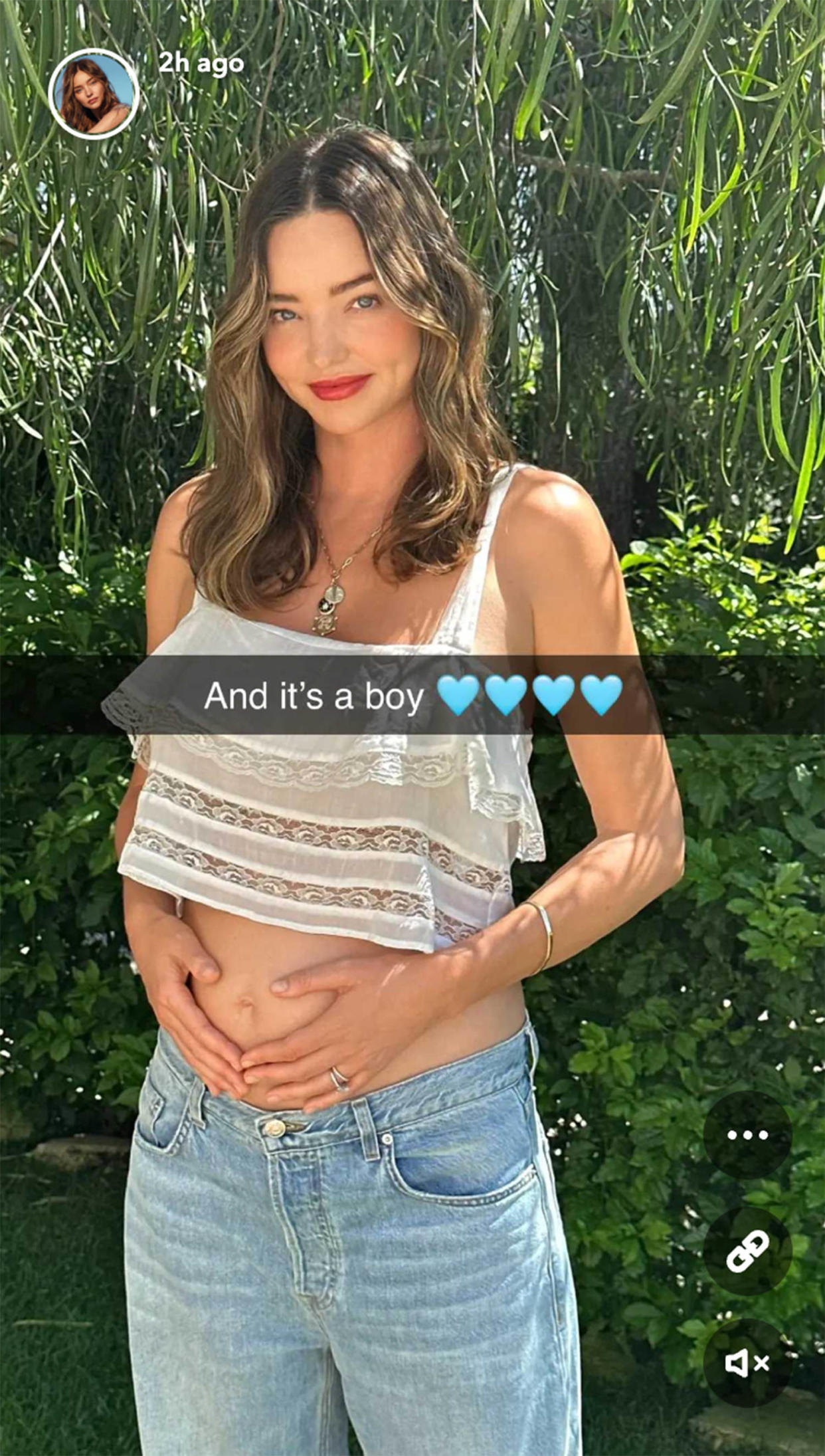 Miranda Kerr via Snapchat
