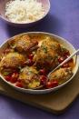 <p>Give this staple chicken dish a makeover with fresh orange juice and grape tomatoes. </p><p><em><a href="https://www.womansday.com/food-recipes/food-drinks/a16810283/orange-garlic-chicken-with-burst-tomatoes-recipe/" rel="nofollow noopener" target="_blank" data-ylk="slk:Get the Orange-Garlic Chicken with Burst Tomatoes recipe.;elm:context_link;itc:0;sec:content-canvas" class="link ">Get the Orange-Garlic Chicken with Burst Tomatoes recipe.</a></em> </p>