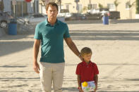 Michael C. Hall as Dexter Morgan and Jadon Wells as Harrison in the "Dexter" Season 8 episode, "A Little Reflection."