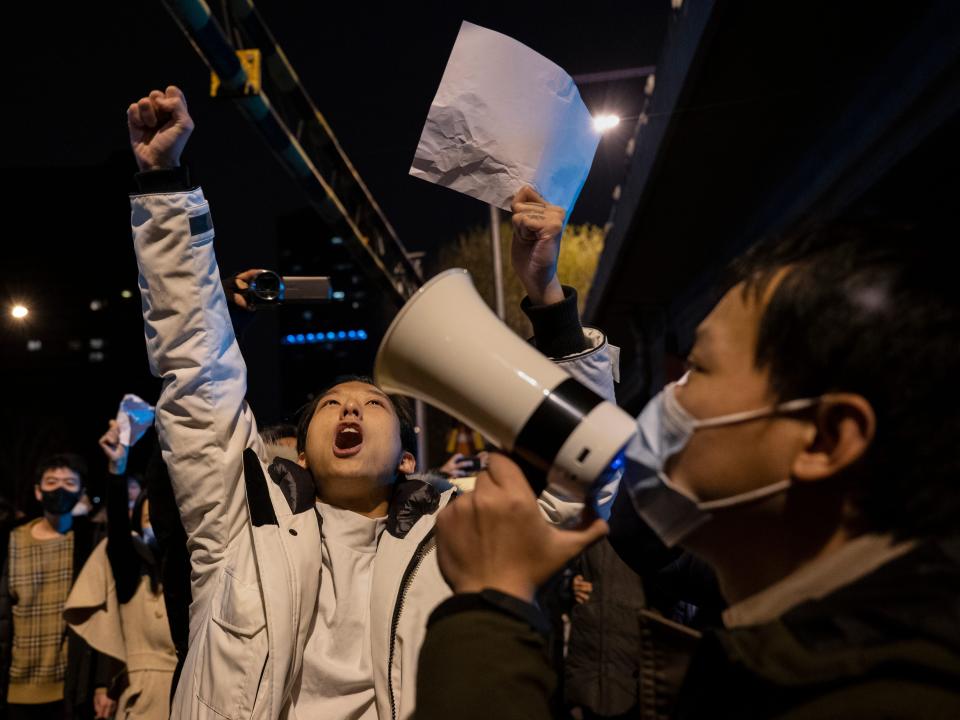 Protesters took to the streets in multiple Chinese cities after a deadly apartment fire in Xinjiang province sparked a national outcry as many blamed COVID restrictions for the deaths.