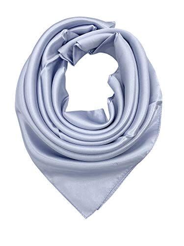 10) Solid Silk Satin Scarf