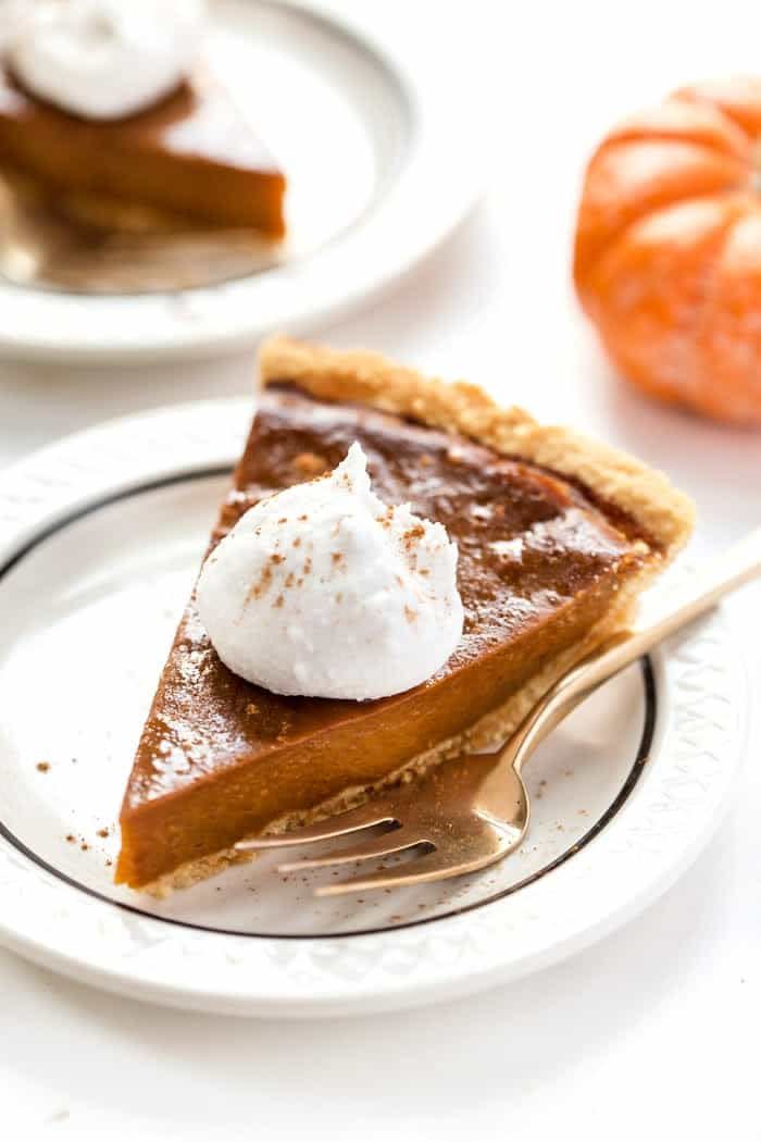 32) Vegan Pumpkin Pie With Almond Flour Pie Crust