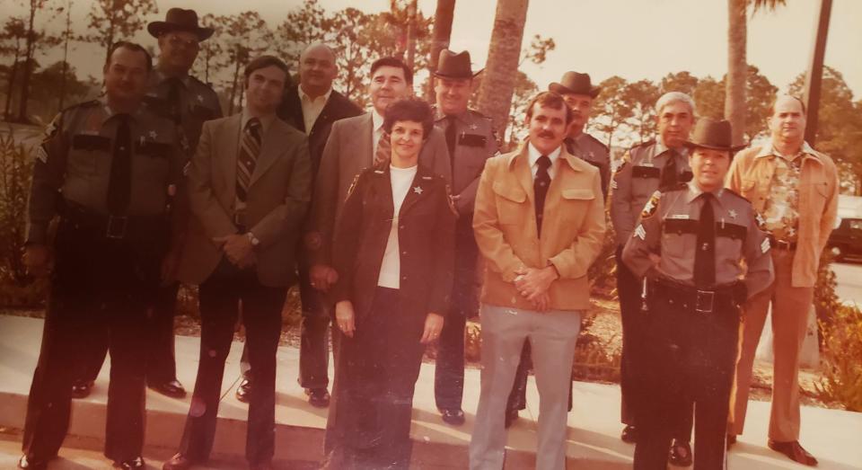 Don Vinson, pictured in the front row, second from right, joined the Okaloosa County Sheriff's Office after his friend Frank Mills was elected sheriff.