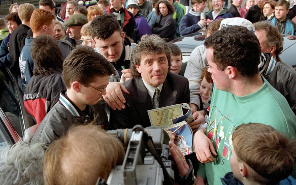 Kevin Keegan arrives as Newcastle's new manager in 1992 - Lee Clark interview: Sunderland fans have not forgiven me for ‘Sad Mackem B-------’ T-shirt