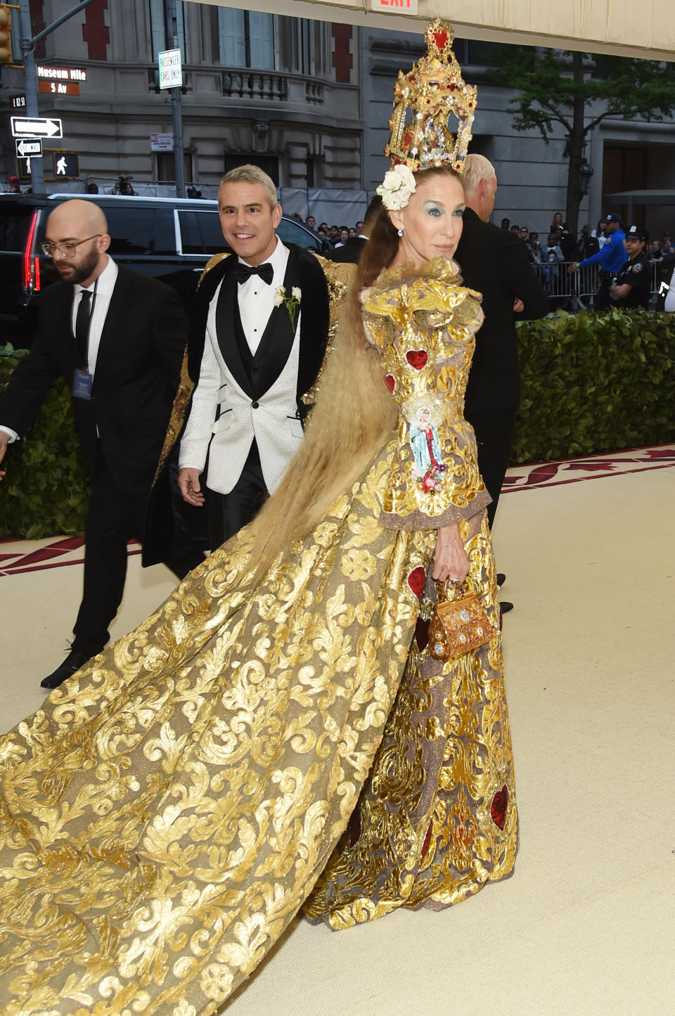 Sarah Jessica Parker and Andy Cohen arrive at the Met Gala 2018. Source: Getty