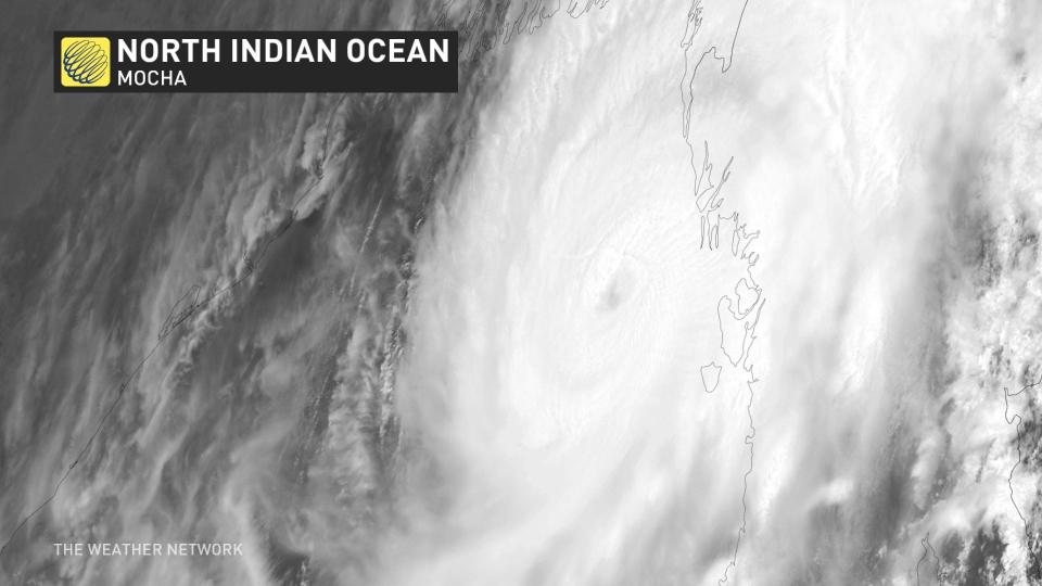 Cyclone Mocha satellite image 2023
