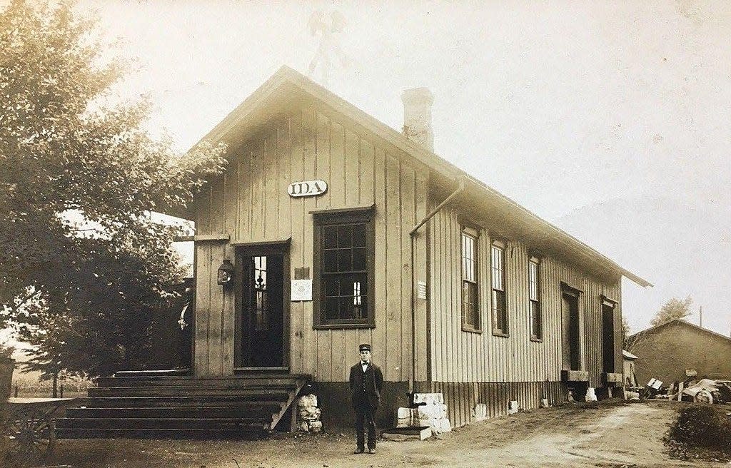 The Ida Train Depot is pictured circa 1907. The depot help spur growth in Ida and surrounding areas. The Ida Train Depot closed in 1959.