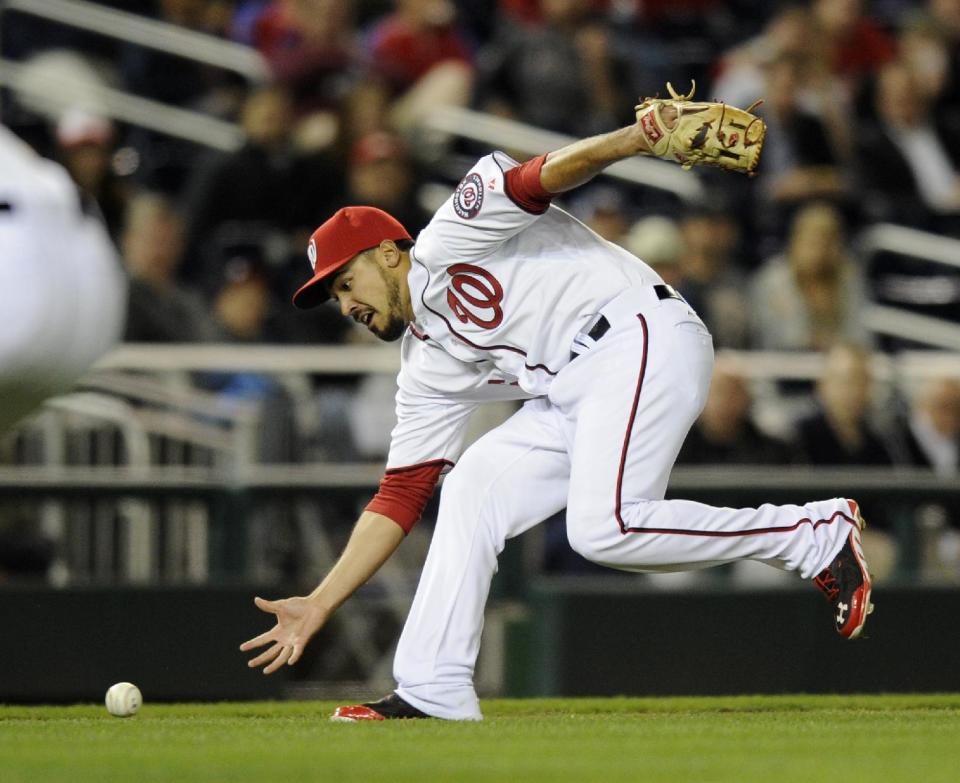 <p>Anthony Rendon, stock up – The former top-10 pick is off to a hot start, hitting .346/.382/.635 with 12 RBI over 13 games. Rendon has quickly gone from batting at the bottom of Washington’s order to the top, which is another boost to his fantasy value.</p>