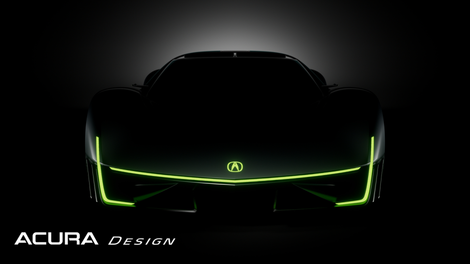 acura electric vision design concept teaser images