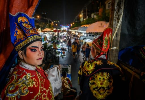 The Sai Bo Hong troupe is one of the few remaining Chinese opera groups in Thailand