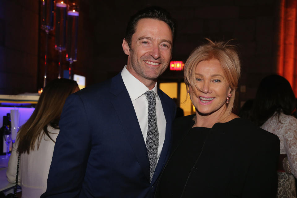 NEW YORK, NY - MARCH 10:  Hugh Jackman and his wife, Deborra-Lee Furness, attend The 2018 Windward School Benefit at Cipriani 42nd Street on March 10, 2018 in New York City. The Windward School specializes in educating students with dyslexia and language-based learning disabilities.  (Photo by Al Pereira/Getty Images)