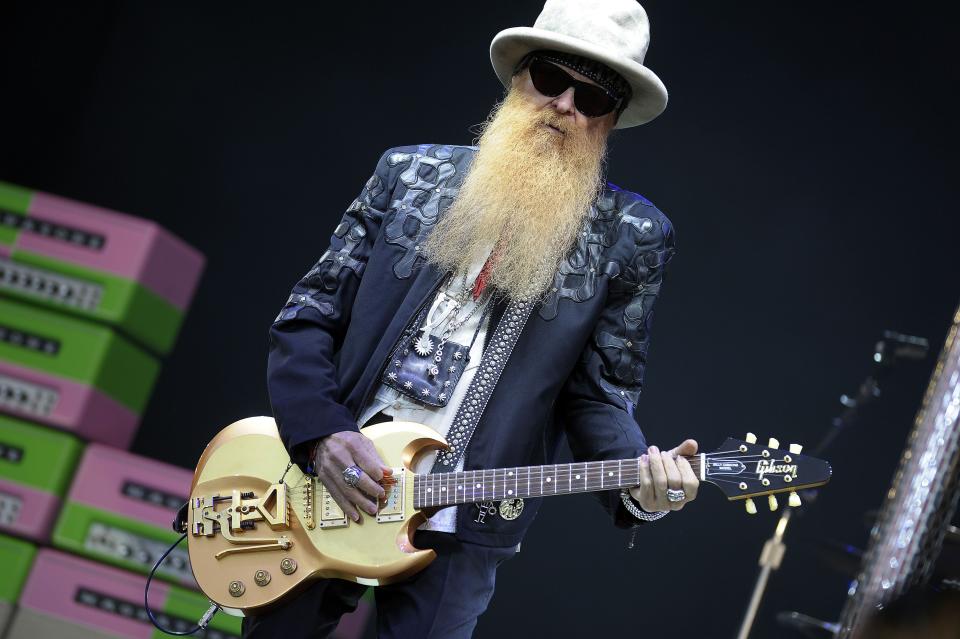 Billy Gibbons of ZZ Top performs at the Glastonbury Festival of Music and Performing Arts on Worthy Farm near the village of Pilton in Somerset, South West England on June 24, 2016.