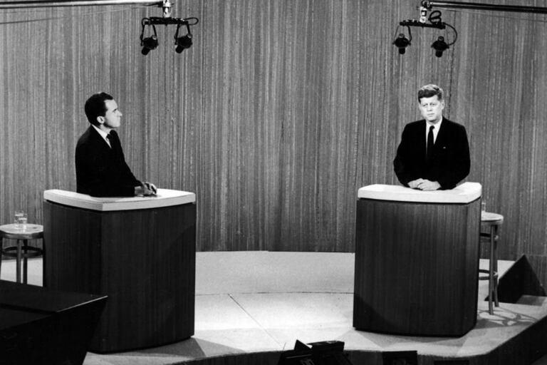 Nixon y Kennedy, en el primer debate presidencial