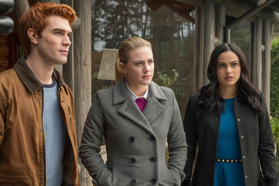 KJ Apa, Lili Reinhart and Camila Mendes in Riverdale