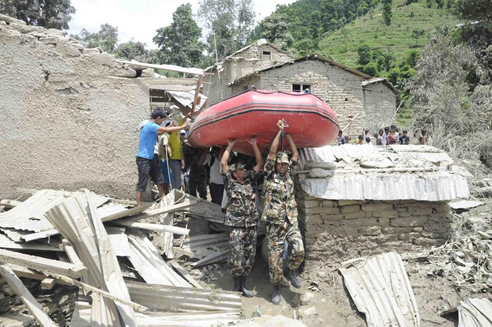 Landslide in northern Nepal