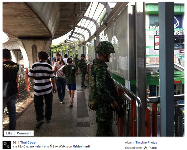 (Image Credit - Facebook - 2014 Thai Coup)