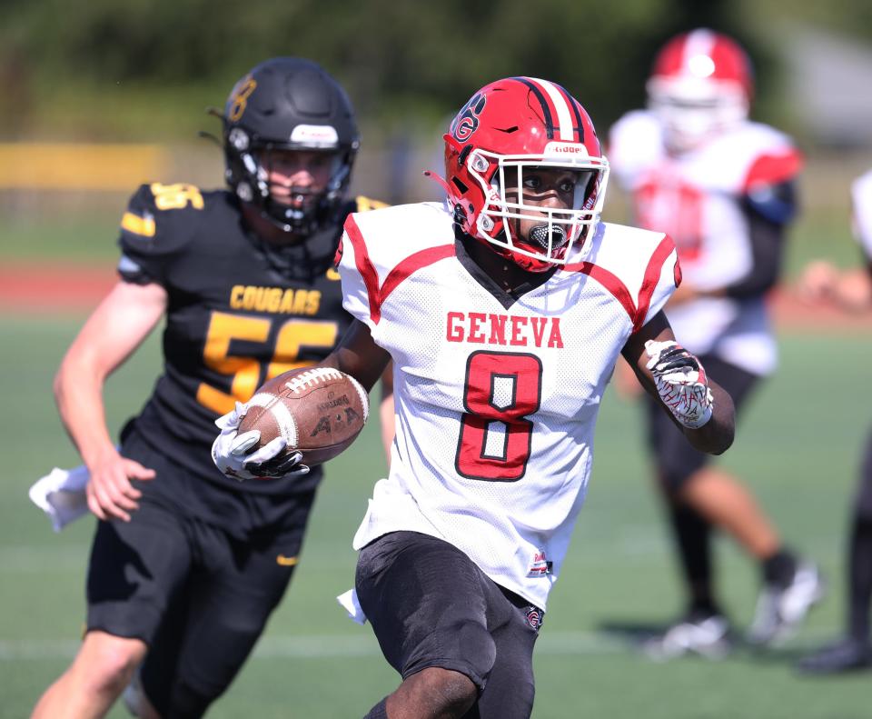 Geneva's Quadere Lawson is a first team All-Star in Class B.