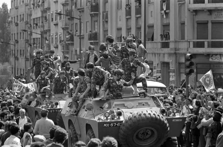 Armoured cars played a central role in Portugal's Carnation Revolution on April 25, 1974 (-)