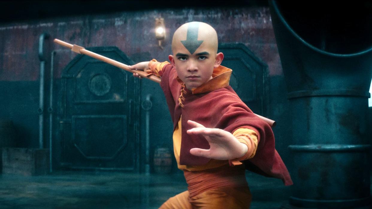  Gordon Cormier as Aang in Avatar: The Last Airbender. 