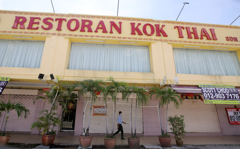 Popular seafood restaurant, Restoran Kok Thai, located at Bandar Baru Medan Ipoh closed their business permanently. — Picture by Farhan Najib