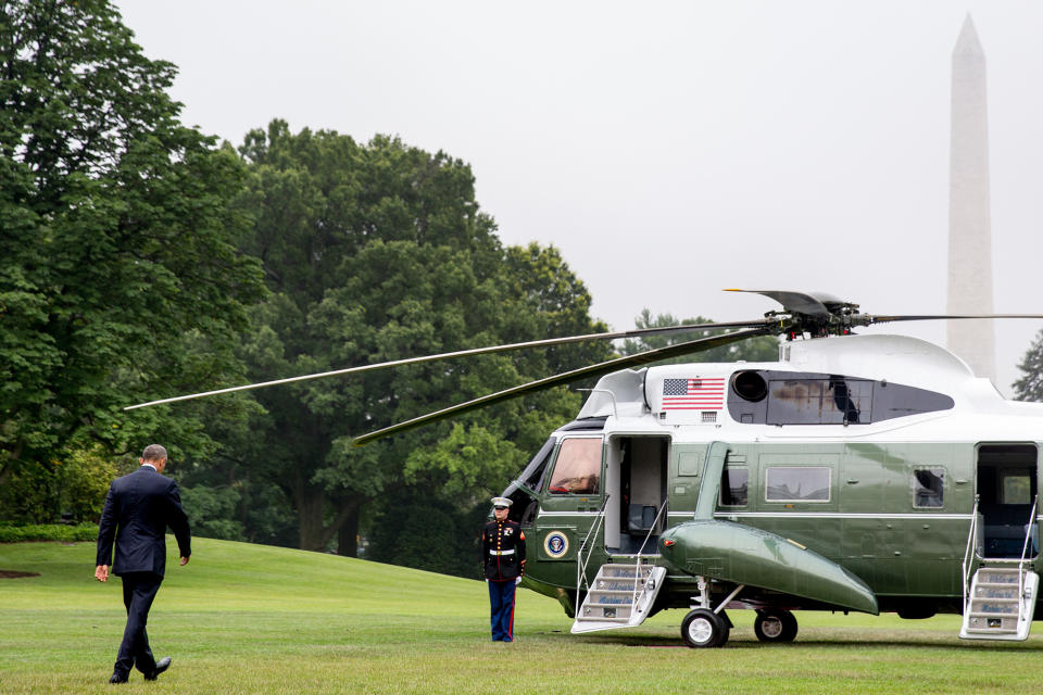 Obama visits families of the Orlando massacre victims