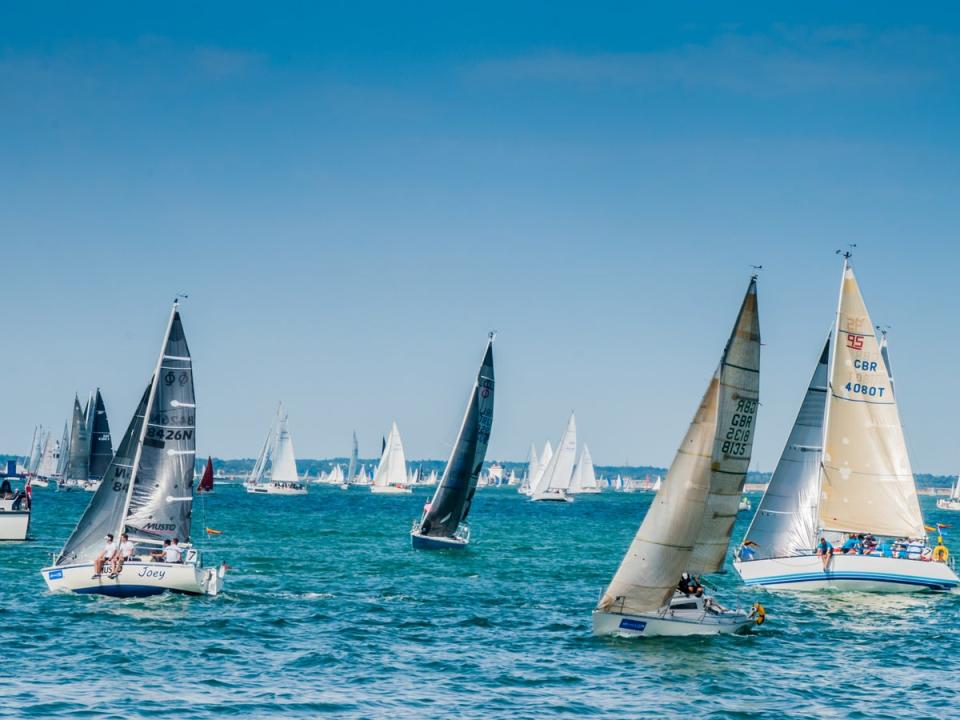 The Cowes Week sailing regatta draws a nautical-loving crowd (Getty)