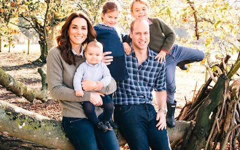 The Cambridges' Christmas card - Credit: Matt Porteous/Kensington Palace