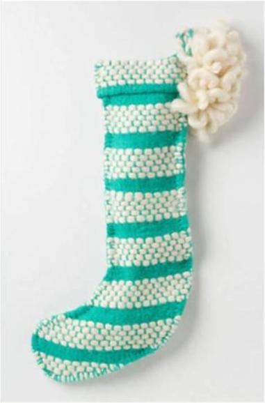 Anthropologie Loomed & Loomed Stocking, $48