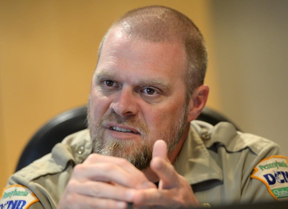 Matt Greene, operations manager for Presque Isle State Park, is shown May 22 at the Tom Ridge Environmental Center. [JACK HANRAHAN/ERIE TIMES-NEWS]