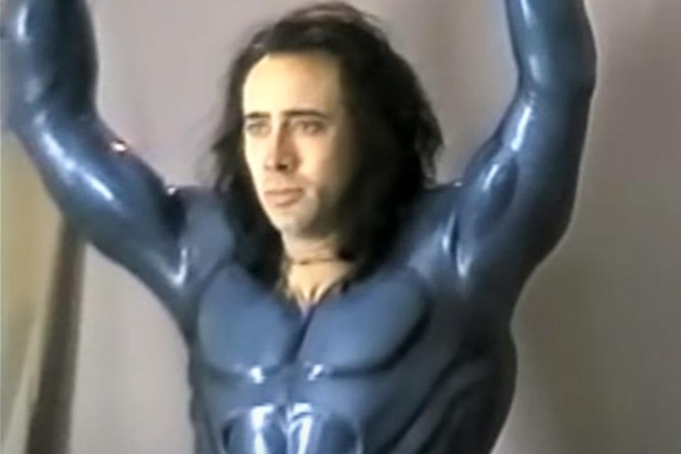 Nicolas Cage's Superman, as seen in the documentary 'The Death of Superman Lives: What Happened?'