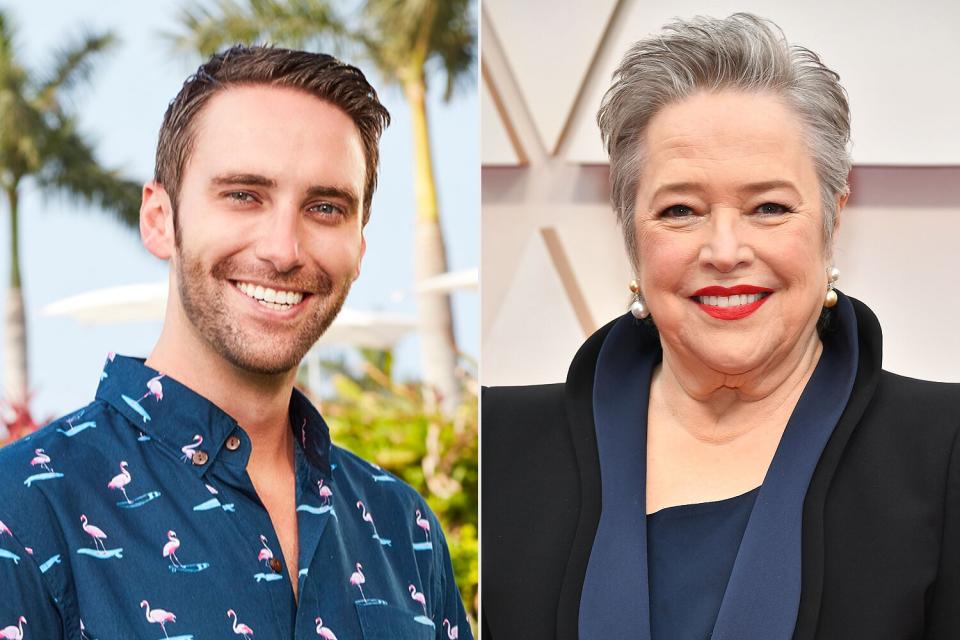 Cameron Ayala and Kathy Bates