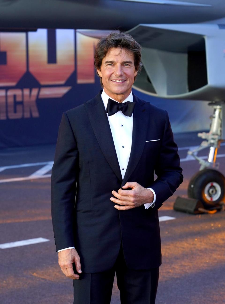 Tom Cruise attending the UK premiere of Top Gun: Maverick (Ian West/PA) (PA Wire)