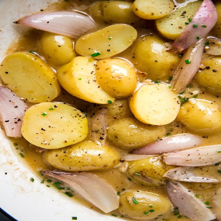 Leeks and potatoes.