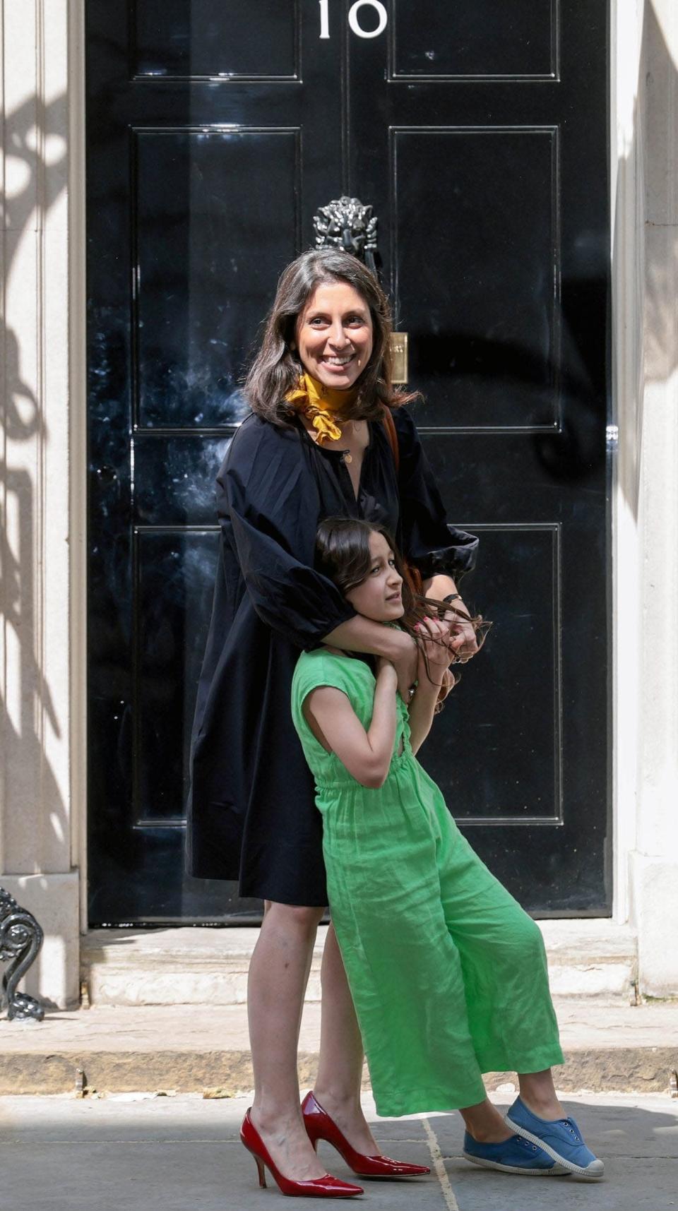 Nazanin Zaghari-Ratcliffe daughter Gabriella outside No 10 Downing Street - Martyn Wheatley / i-Images