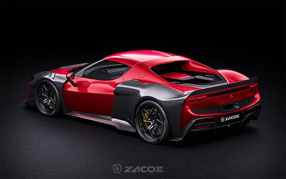ZACOE 設計師以更多 250 車系元素改造設計靈感源自 Ferrari 250 的 296 GTB。