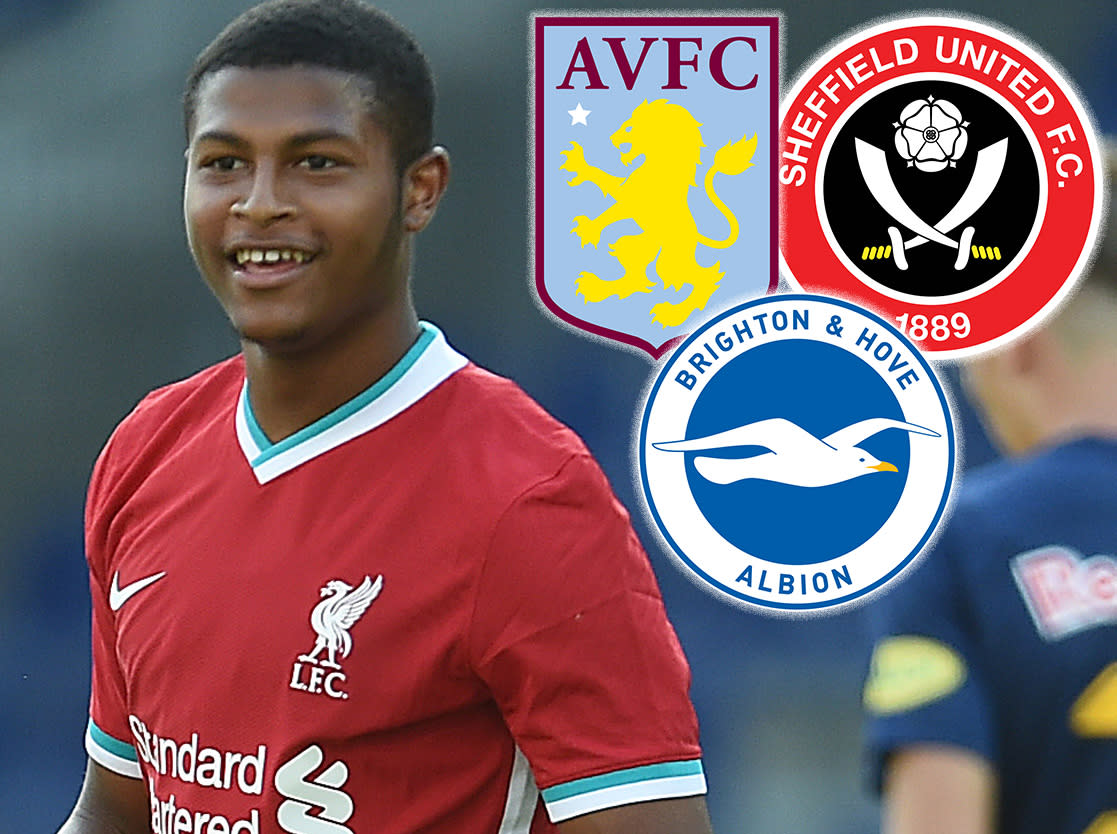 Rhian Brewster is set to depart Anfield this month (Liverpool FC via Getty Images)
