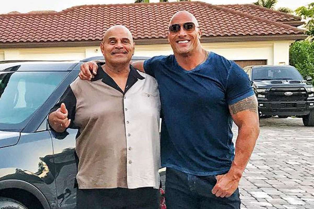 <p>Dwayne Johnson/Instagram</p> Rocky and Dwayne Johnson