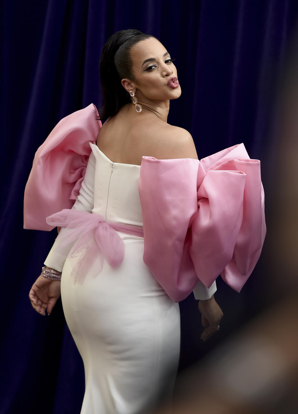 Dascha Polanco arrives at the 71st Primetime Emmy Awards on Sunday, Sept. 22, 2019, at the Microsoft Theater in Los Angeles. (Photo by Jordan Strauss/Invision/AP)