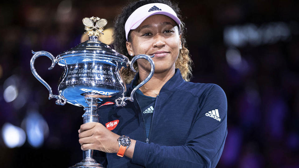 Naomi Osaka won the Australian Open in January. (Photo by Fred Lee/Getty Images)
