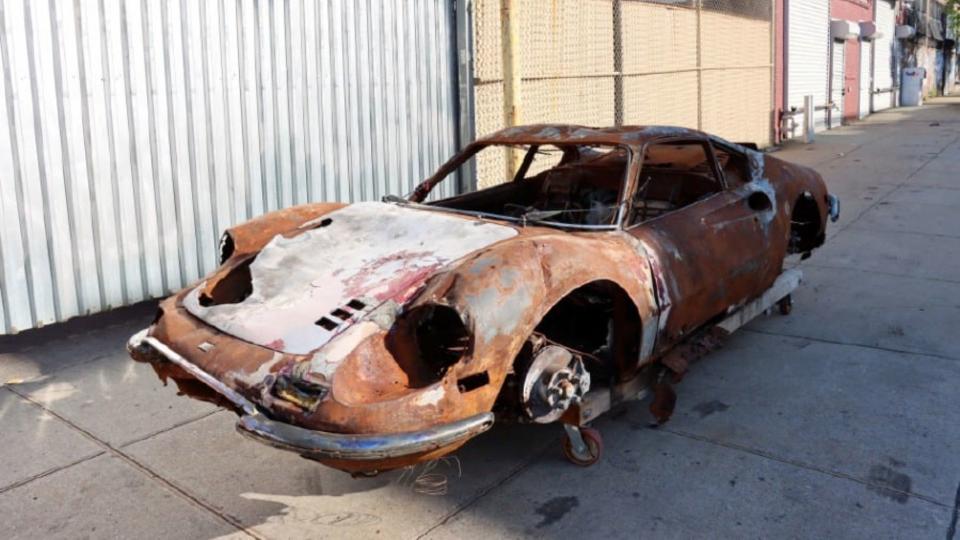 Fire Damaged 1972 Ferrari Dino 246GT Listed for $129,500