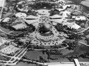 Walt Disney imagined a showcase for innovation with cutting edge of technology. On Oct. 1, 1978, Card Walker, the former president of Walt Disney Productions, revealed plans for Epcot, which opened on Oct. 1, 1982. (Getty Images)
