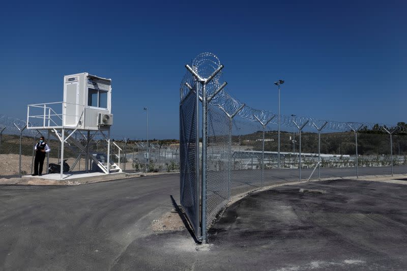 Inauguration of a closed-type migrant camp on the island of Samos