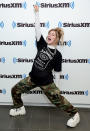 <p>Jax shows off her excitement on Aug. 17 while visiting SiriusXM Studios in N.Y.C.</p>