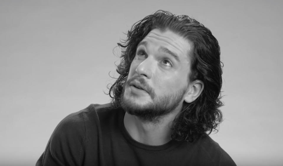 Kit Harington had a black eye when he auditioned for “Game of Thrones” — for a noble reason