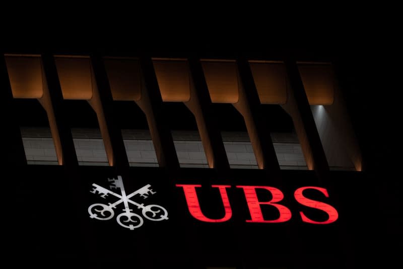 A view of the Swiss banking UBS Group AG logo on the bank's headquarters in downtown Frankfurt. The banking giant and Apollo Global Management Inc of the United States announced on 27 March that they have entered into an agreement to finalize the spin-off of investment firm Atlas SP. Sebastian Gollnow/dpa